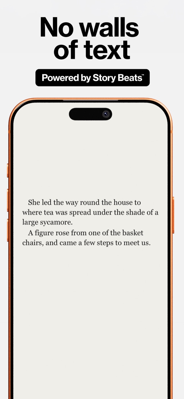 Scuba screen: no walls of text, powered by Story Beats™